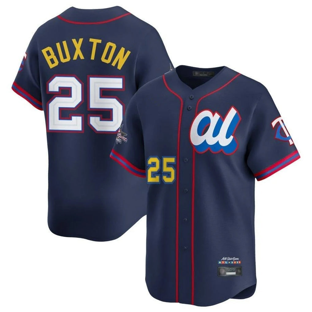 Kooe M.Twins #25 Byron Buxton Player Navy All-star Game Limited Home Stitched Jerseys