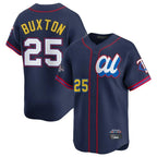 Kooe M.Twins #25 Byron Buxton Player Navy All-star Game Limited Home Stitched Jerseys