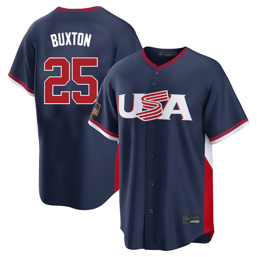 Kooe M.Twins #25 Byron Buxton Player Navy USA 2026 World Classic Limited Home Stitched Jerseys