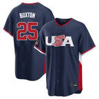 Kooe M.Twins #25 Byron Buxton Player Navy USA 2026 World Classic Limited Home Stitched Jerseys