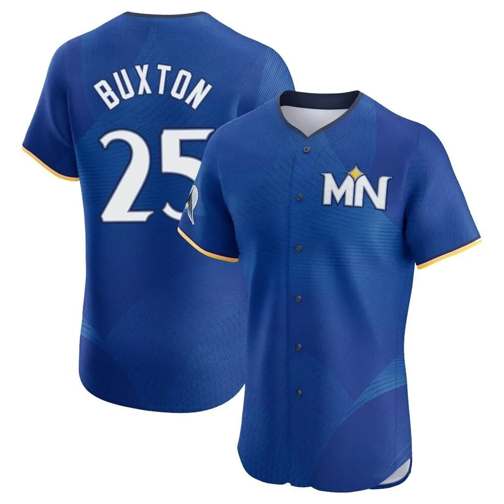 Kooe M.Twins #25 Byron Buxton Player Royal City Connect Limited Elite Home Stitched Jerseys