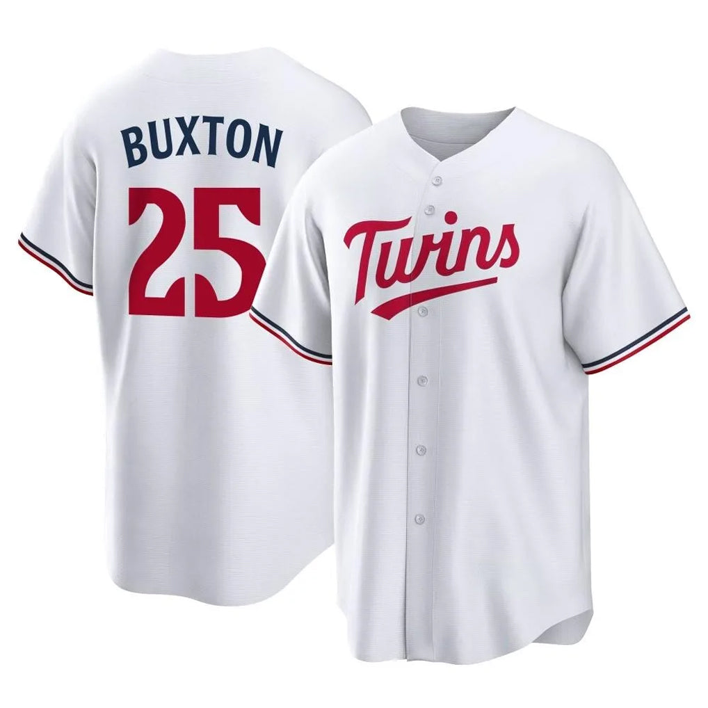 Kooe M.Twins #25 Byron Buxton Player White Home Game Stitched Jerseys