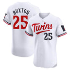 Kooe M.Twins #25 Byron Buxton Player White Home Limited Elite Stitched Jerseys