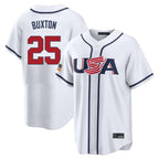 Kooe M.Twins #25 Byron Buxton Player White USA 2026 World Classic Limited Home Stitched Jerseys