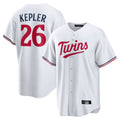 Kooe M.Twins #26 Max Kepler Player White Home Game Stitched Jerseys