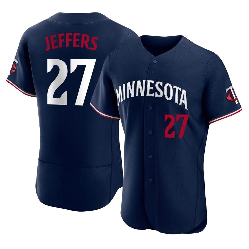 Kooe M.Twins #27 Ryan Jeffers Player Navy Replica Home Limited Elite Stitched Jerseys