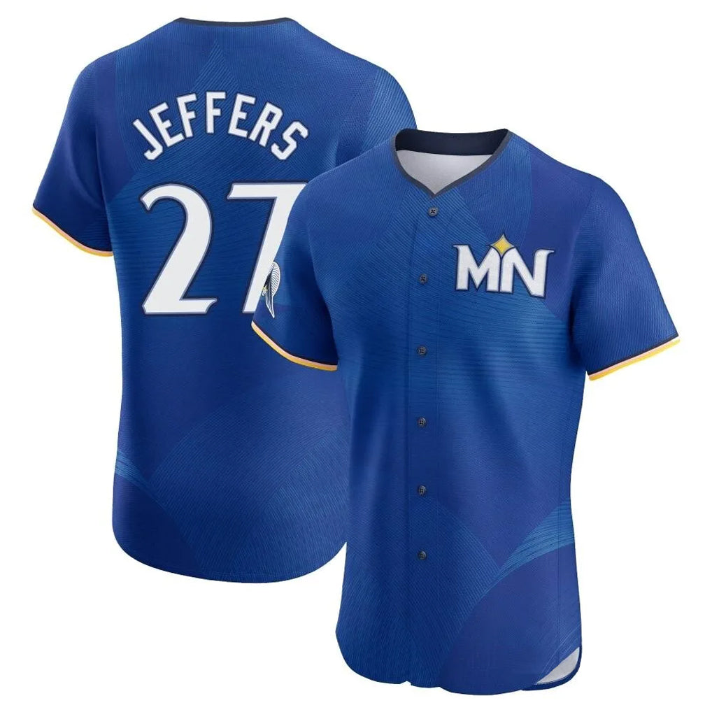 Kooe M.Twins #27 Ryan Jeffers Player Royal City Connect Limited Elite Home Stitched Jerseys