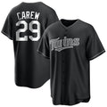 Kooe M.Twins #29 Rod Carew Player Black Home Game Stitched Jerseys