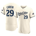 Kooe M.Twins #29 Rod Carew Player Cream Home Limited Elite Stitched Jerseys