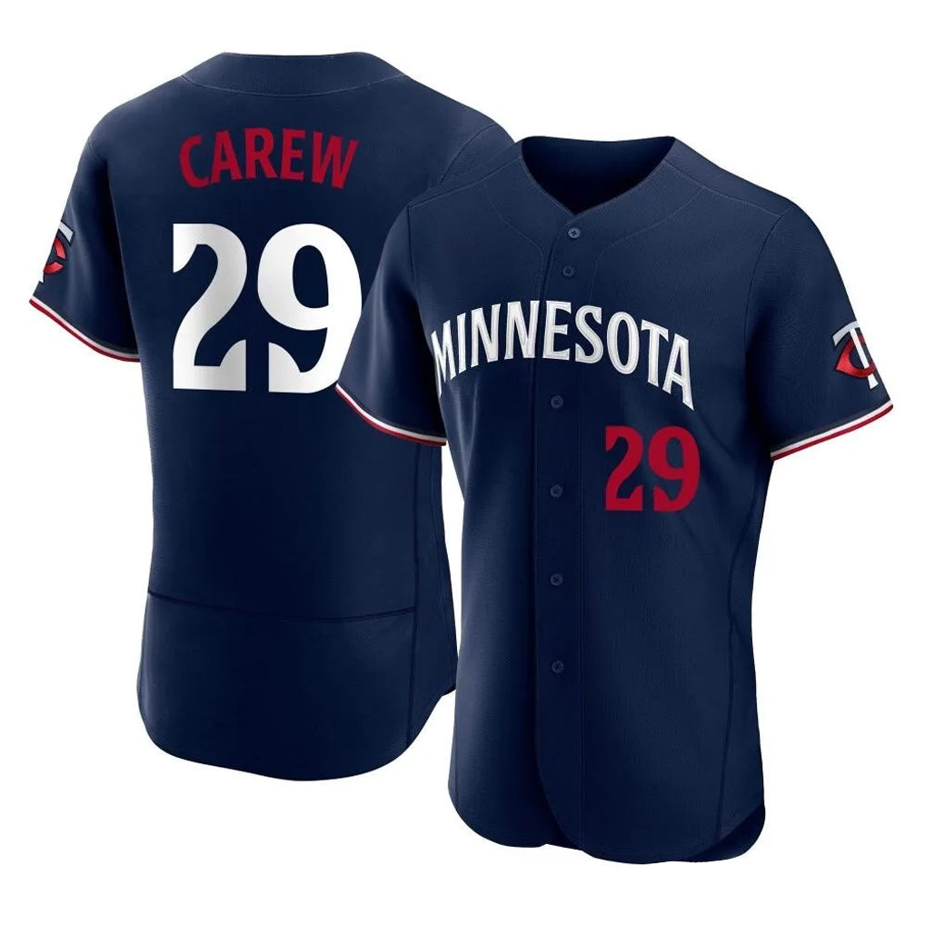 Kooe M.Twins #29 Rod Carew Player Navy Replica Home Limited Elite Stitched Jerseys