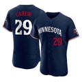 Kooe M.Twins #29 Rod Carew Player Navy Replica Home Limited Elite Stitched Jerseys