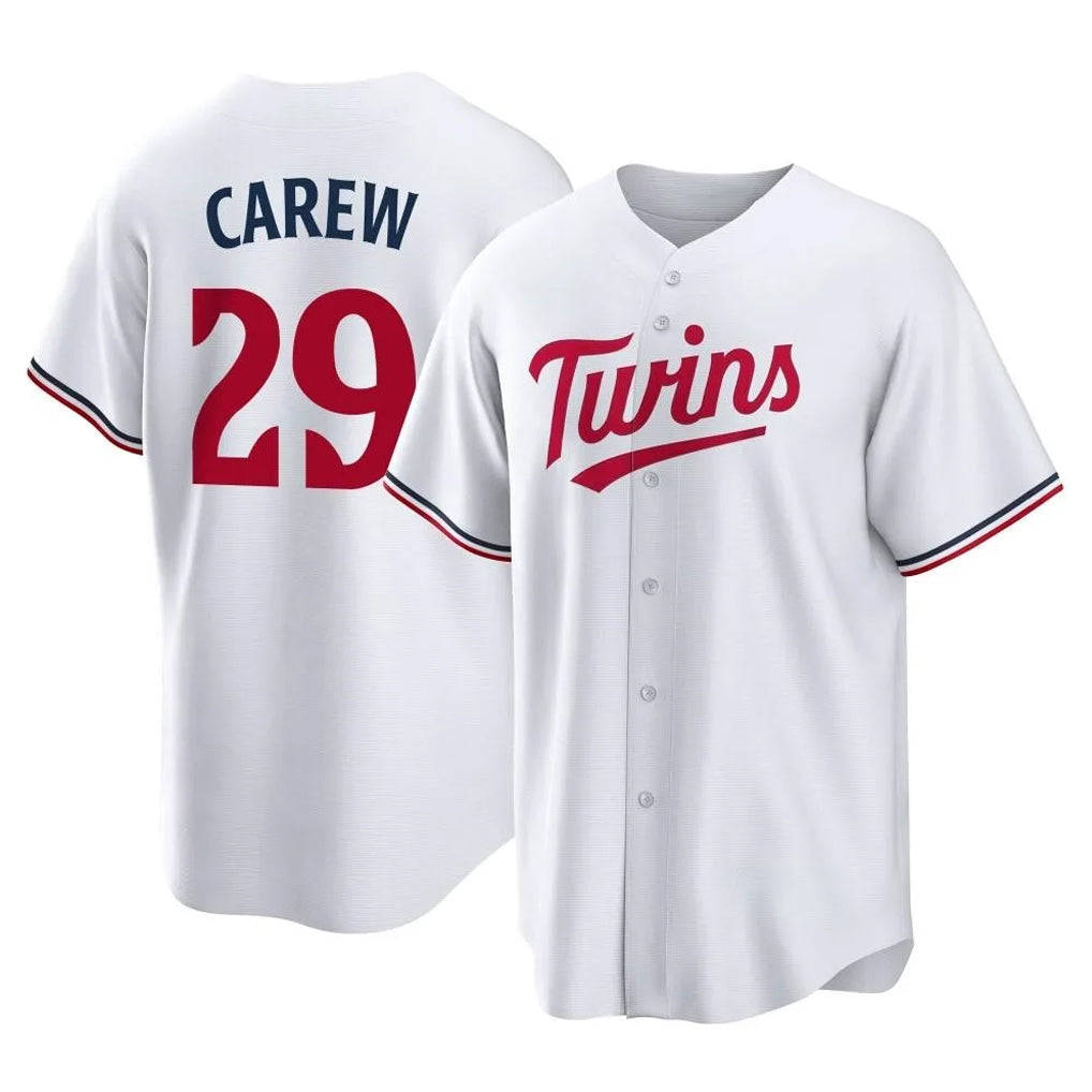 Kooe M.Twins #29 Rod Carew Player White Home Game Stitched Jerseys