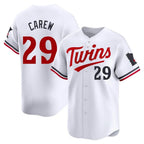 Kooe M.Twins #29 Rod Carew Player White Home Limited Stitched Jerseys