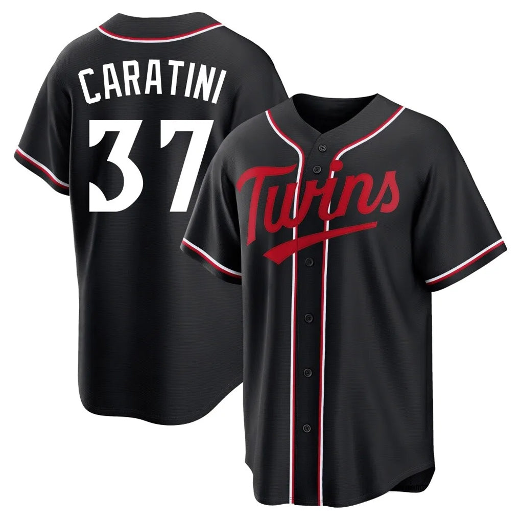 Kooe M.Twins #37 Victor Caratini Player Black Fashion Out Home Limited Stitched Jerseys