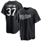 Kooe M.Twins #37 Victor Caratini Player Black Home Game Stitched Jerseys