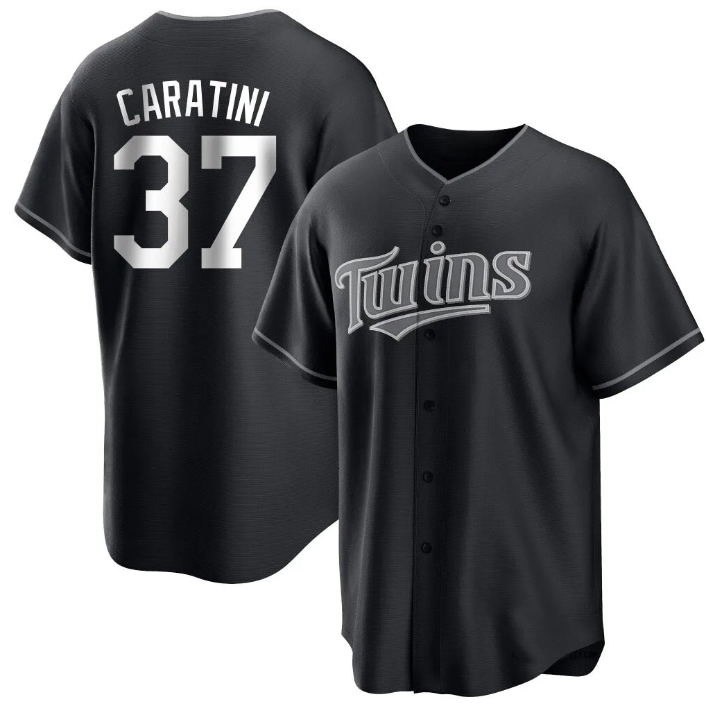 Kooe M.Twins #37 Victor Caratini Player Black Home Game Stitched Jerseys