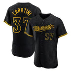 Kooe M.Twins #37 Victor Caratini Player Black Snake Skin City Home Limited Elite Stitched Jerseys