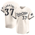 Kooe M.Twins #37 Victor Caratini Player Cream Home Limited Stitched Jerseys