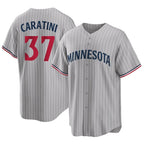 Kooe M.Twins #37 Victor Caratini Player Gray Game Limited Home Stitched Jerseys