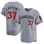 Kooe M.Twins #37 Victor Caratini Player Gray Home Limited Stitched Jerseys