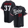 Kooe M.Twins #37 Victor Caratini Player Navy Home Game Stitched Jerseys