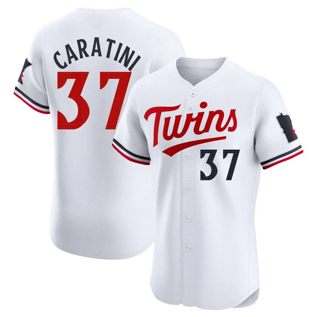 Kooe M.Twins #37 Victor Caratini Player White Home Limited Elite Stitched Jerseys