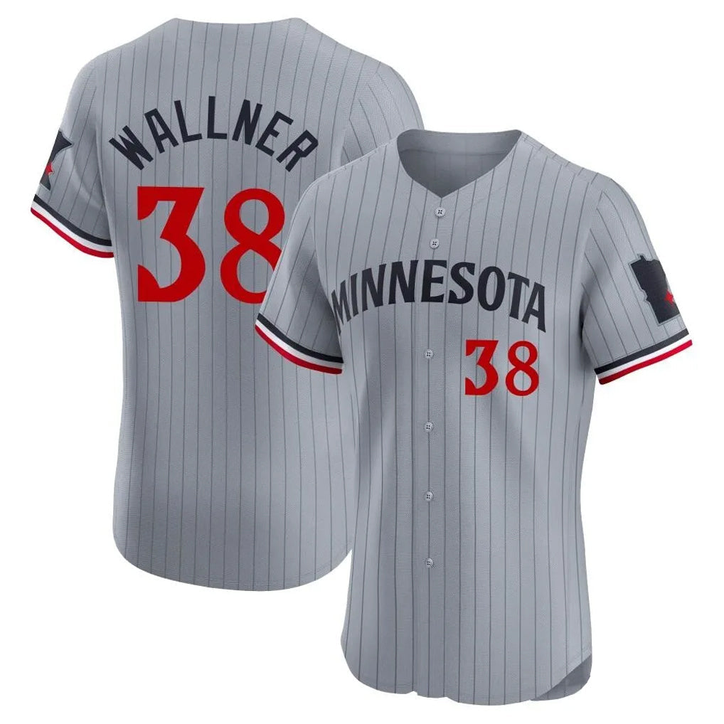 Kooe M.Twins #38 Matt Wallner Player Gray Home Limited Elite Stitched Jerseys