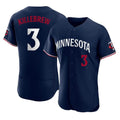 Kooe M.Twins #3 Harmon Killebrew Player Navy Replica Home Limited Elite Stitched Jerseys