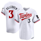 Kooe M.Twins #3 Harmon Killebrew Player White Home Limited Stitched Jerseys