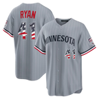 Kooe M.Twins #41 Joe Ryan Gray USA 250 Fourth of July Road Stadium Jersey