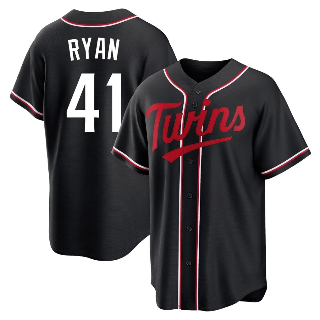 Kooe M.Twins #41 Joe Ryan Player Black Fashion Out Home Limited Stitched Jerseys