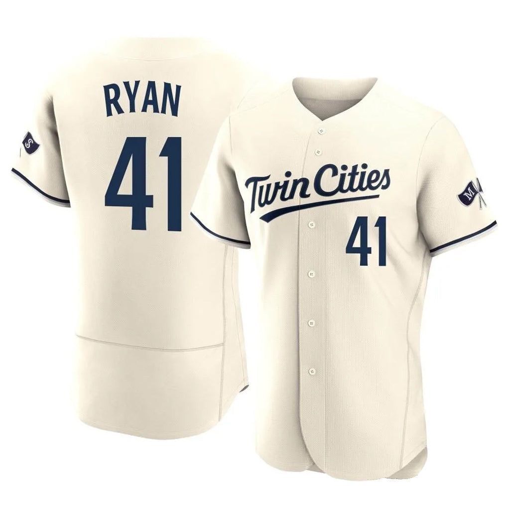 Kooe M.Twins #41 Joe Ryan Player Cream Home Limited Elite Stitched Jerseys