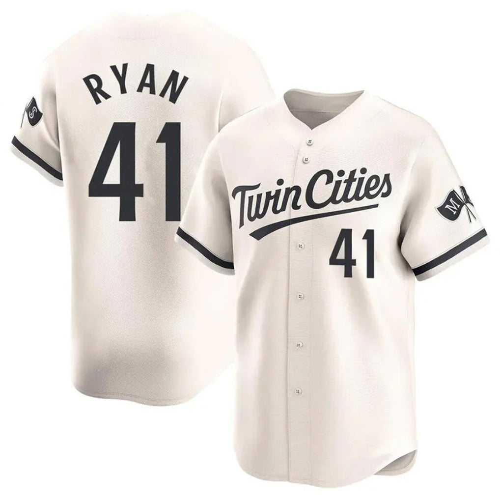 Kooe M.Twins #41 Joe Ryan Player Cream Home Limited Stitched Jerseys