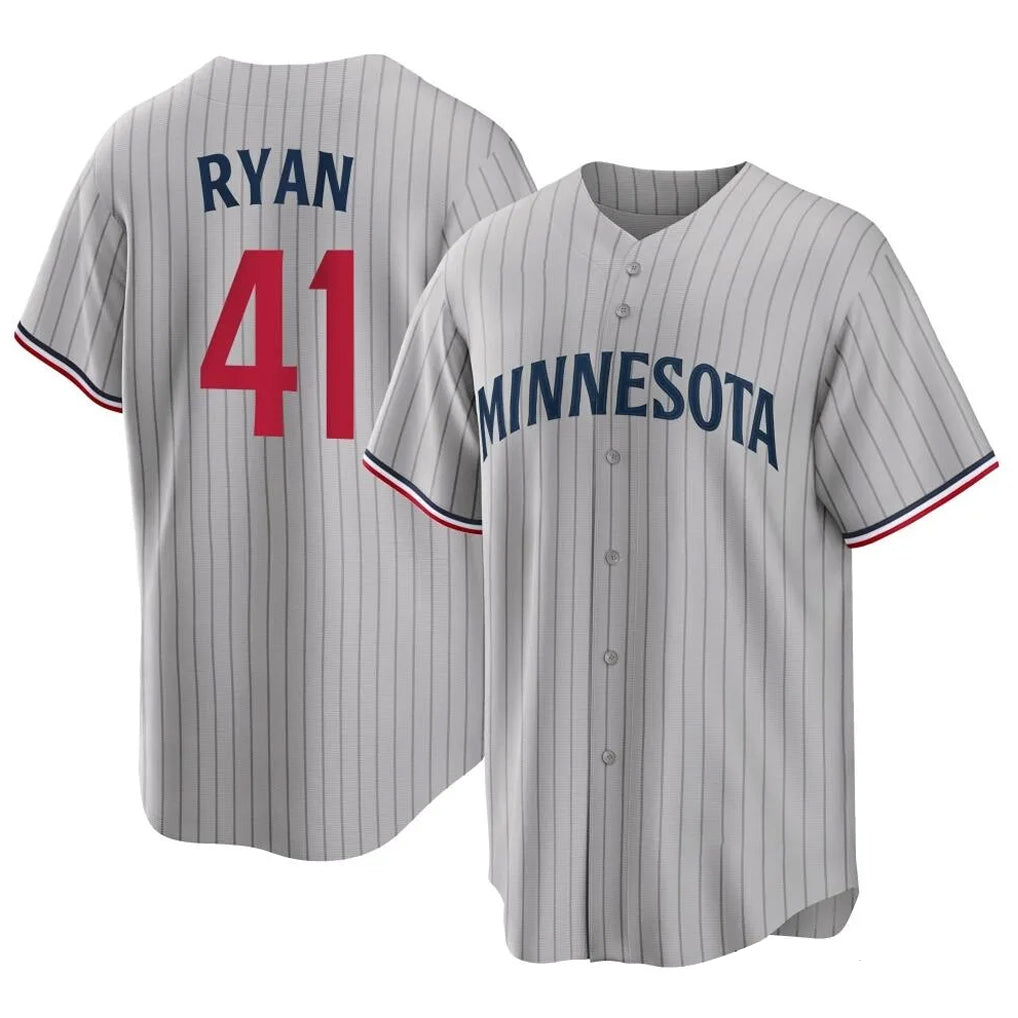Kooe M.Twins #41 Joe Ryan Player Gray Game Limited Home Stitched Jerseys