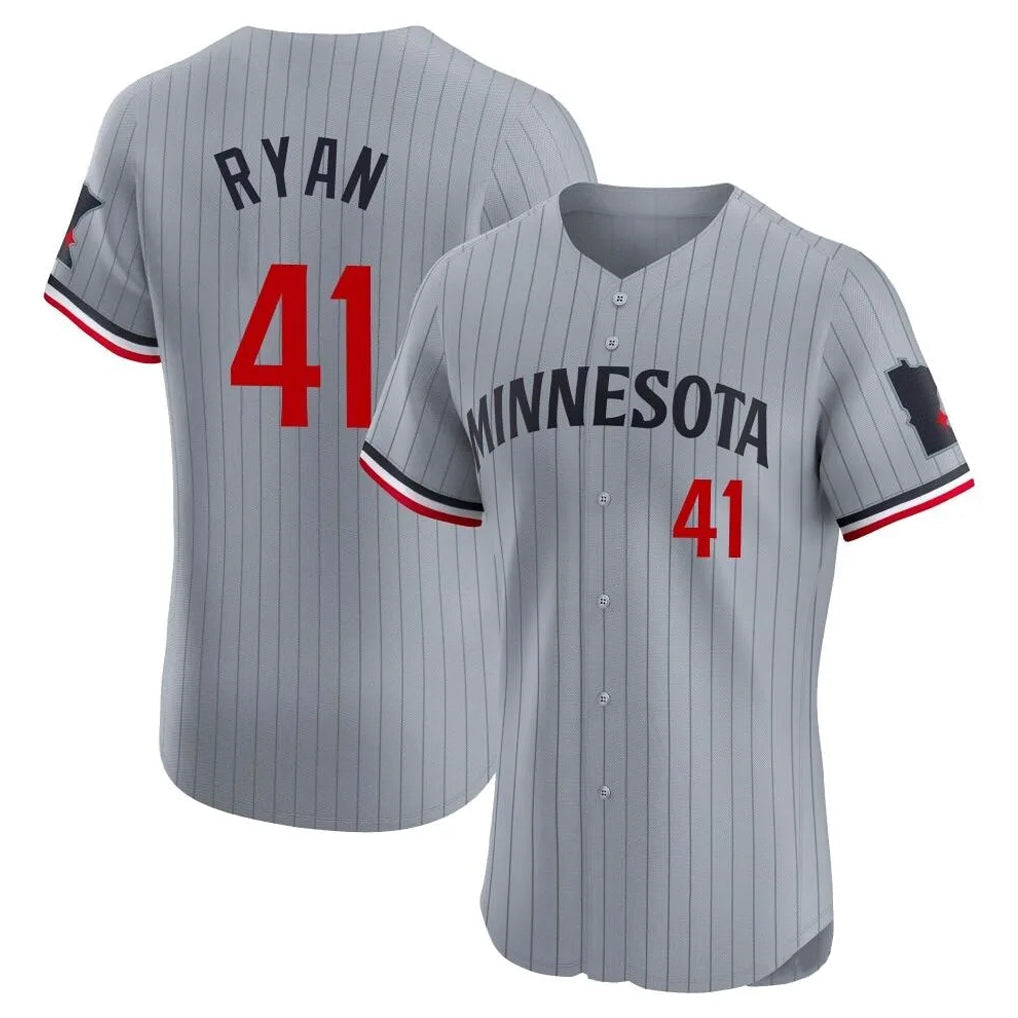 Kooe M.Twins #41 Joe Ryan Player Gray Home Limited Elite Stitched Jerseys