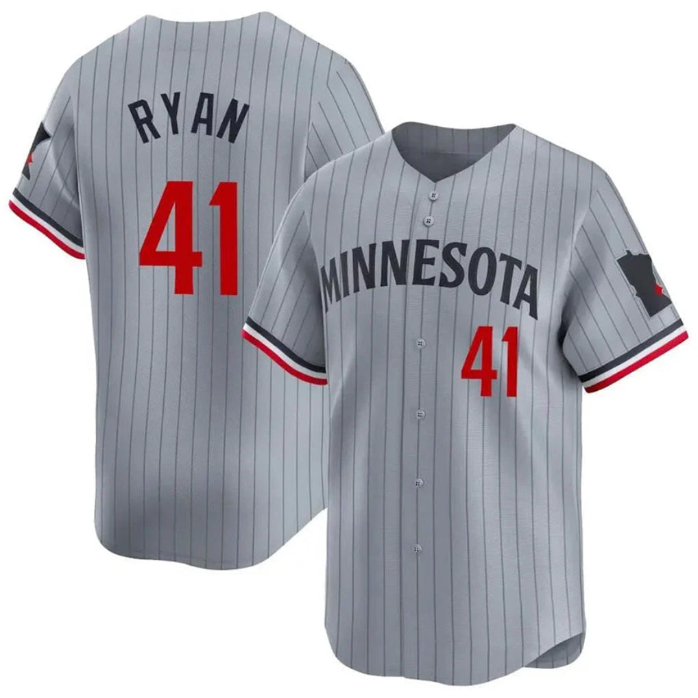 Kooe M.Twins #41 Joe Ryan Player Gray Home Limited Stitched Jerseys