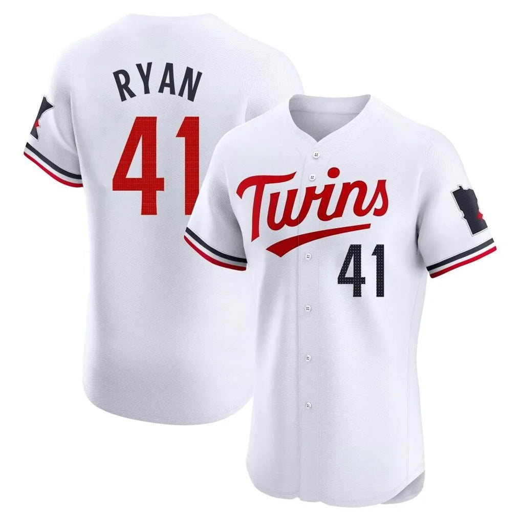 Kooe M.Twins #41 Joe Ryan Player White Home Limited Elite Stitched Jerseys