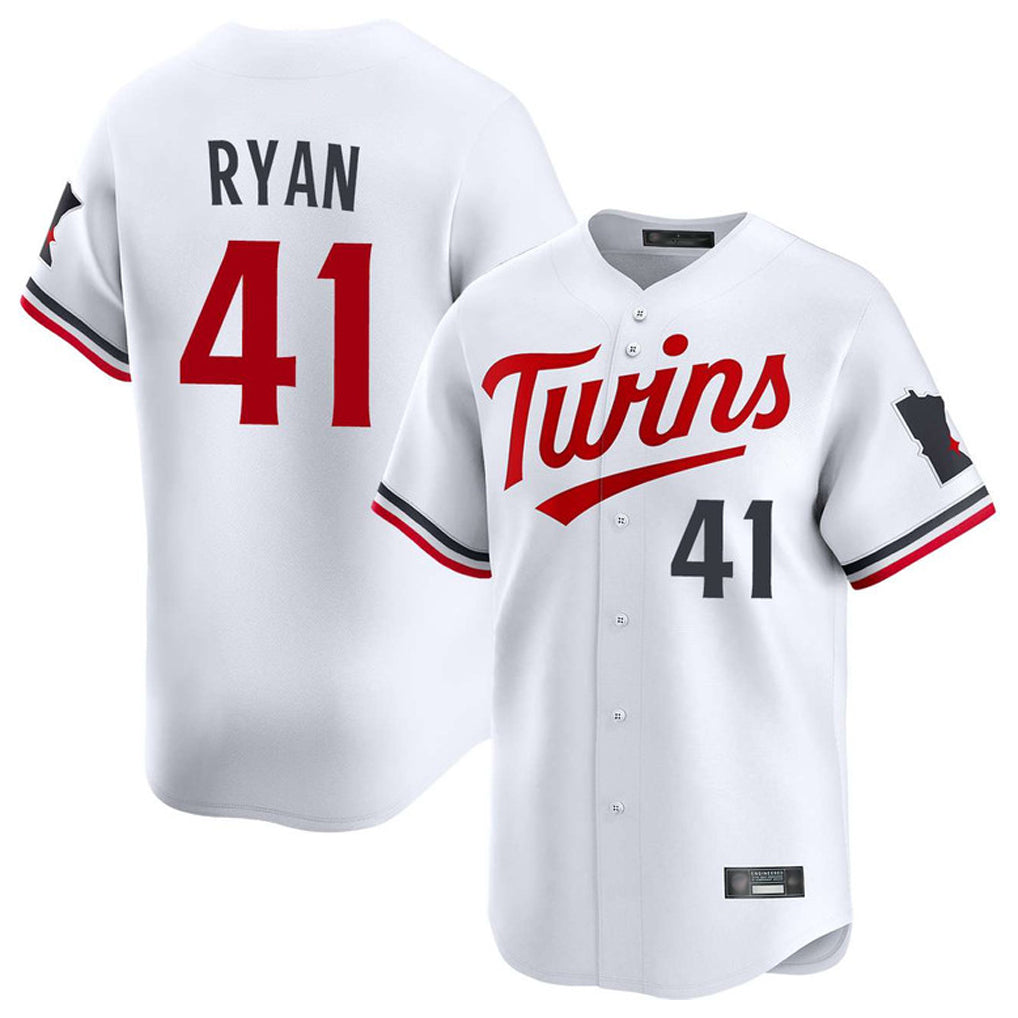 Kooe M.Twins #41 Joe Ryan Player White Home Limited Stitched Jerseys