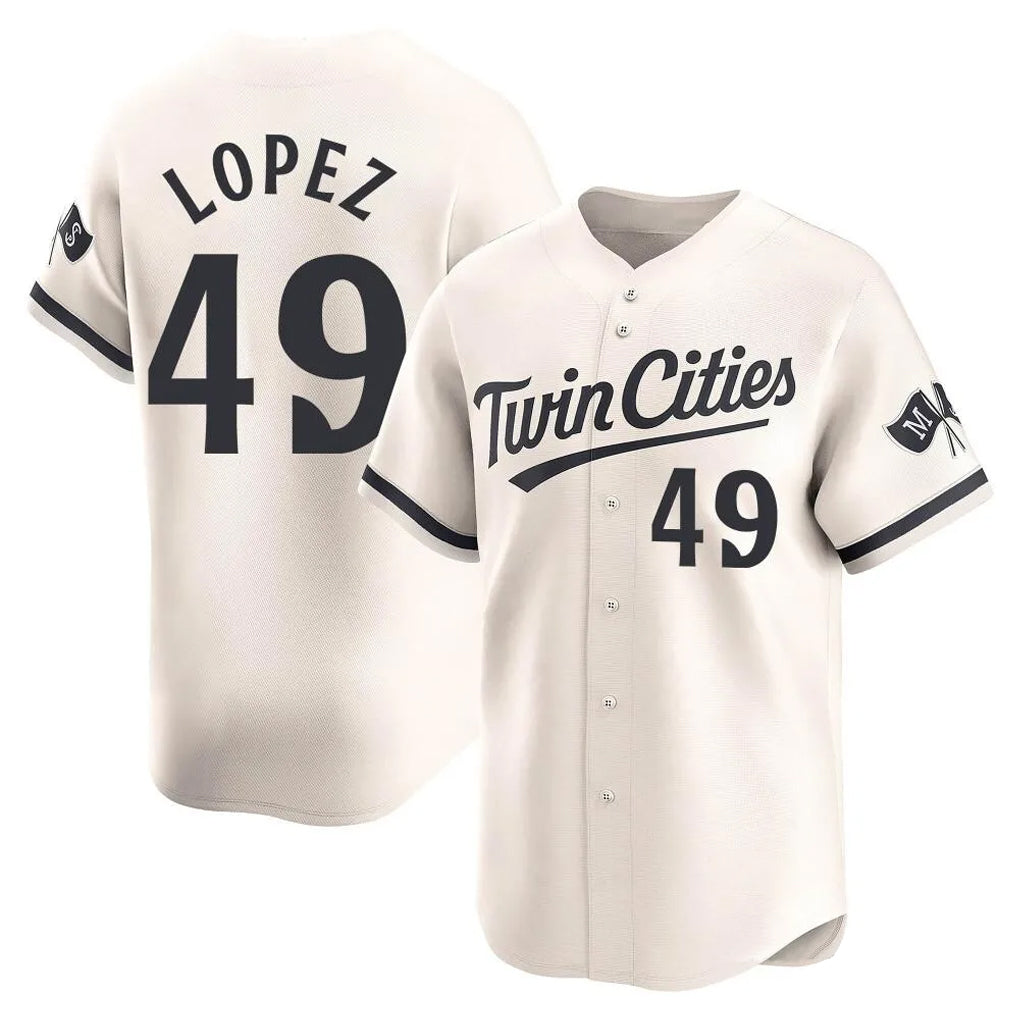 Kooe M.Twins #49 Pablo Lopez Player Cream Home Limited Stitched Jerseys