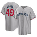 Kooe M.Twins #49 Pablo Lopez Player Gray Game Limited Home Stitched Jerseys