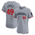 Kooe M.Twins #49 Pablo Lopez Player Gray Home Limited Elite Stitched Jerseys