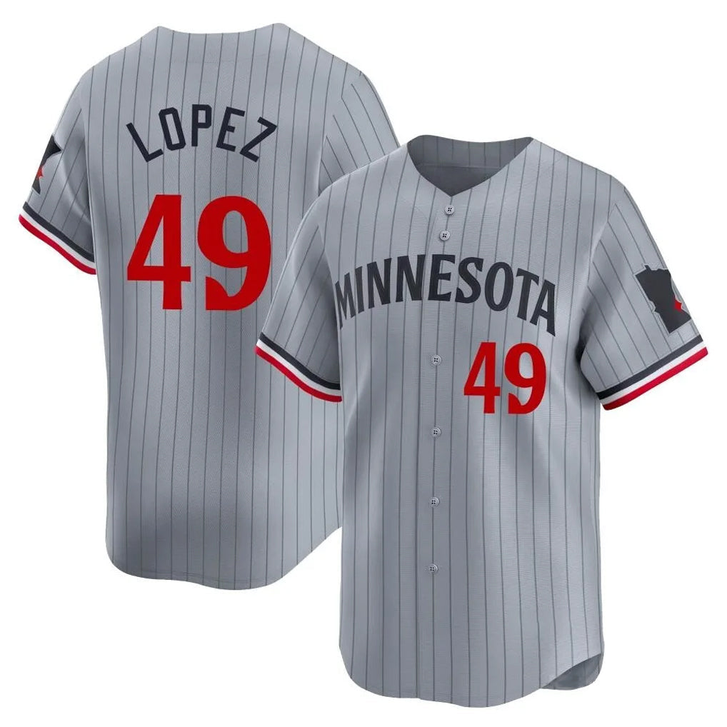Kooe M.Twins #49 Pablo Lopez Player Gray Home Limited Stitched Jerseys