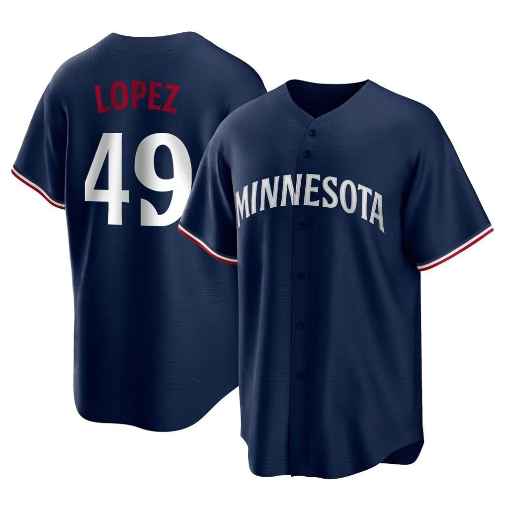 Kooe M.Twins #49 Pablo Lopez Player Navy Replica Alternate Home Stitched Jerseys