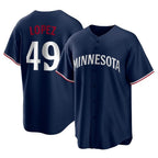 Kooe M.Twins #49 Pablo Lopez Player Navy Replica Alternate Home Stitched Jerseys