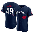 Kooe M.Twins #49 Pablo Lopez Player Navy Replica Home Limited Elite Stitched Jerseys