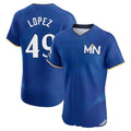 Kooe M.Twins #49 Pablo Lopez Player Royal City Connect Limited Elite Home Stitched Jerseys