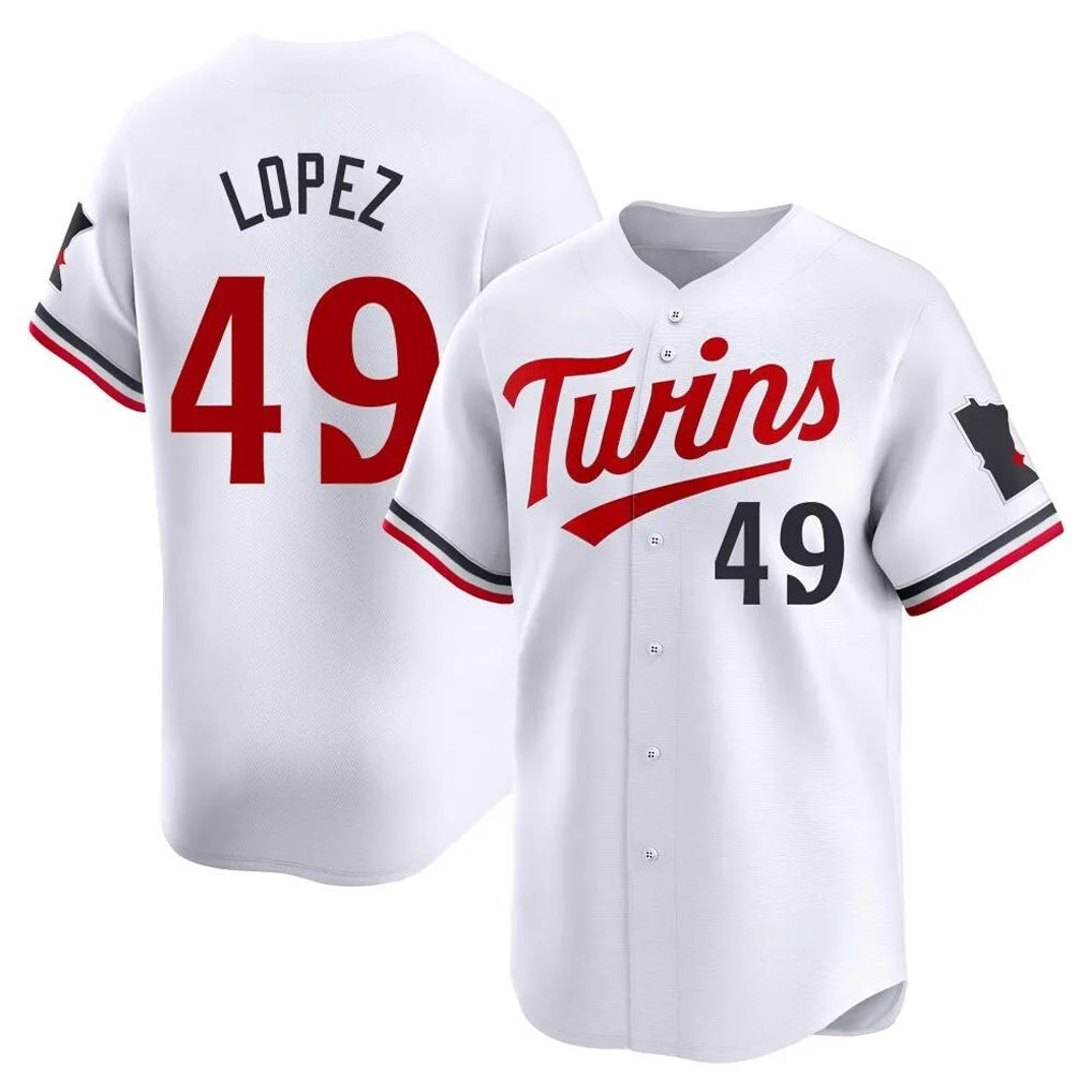 Kooe M.Twins #49 Pablo Lopez Player White Home Limited Stitched Jerseys