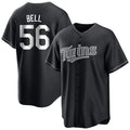 Kooe M.Twins #56 Josh Bell Player Black Home Game Stitched Jerseys