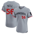 Kooe M.Twins #56 Josh Bell Player Gray Home Limited Elite Stitched Jerseys