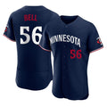 Kooe M.Twins #56 Josh Bell Player Navy Replica Home Limited Elite Stitched Jerseys